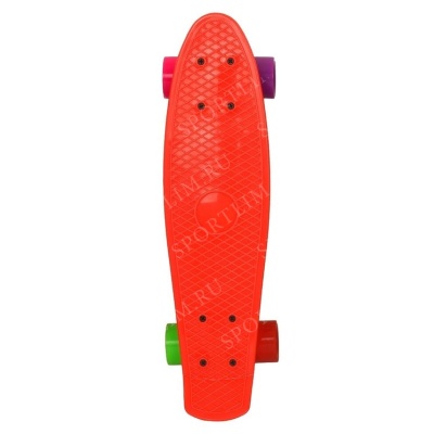 Скейтборд пластиковый 22", EVO Kids MN-2206 красный