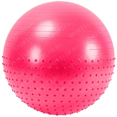 Мяч гимнастический Anti-Burst полу-массажный 65 см (розовый)FBX-65-4