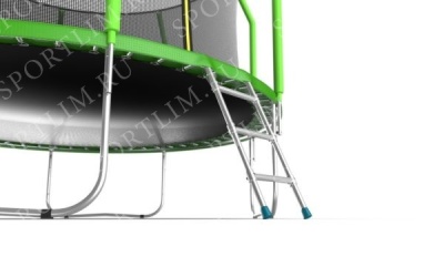 Батут с внутренней сеткой и лестницей EVO JUMP Cosmo 12ft (Green)